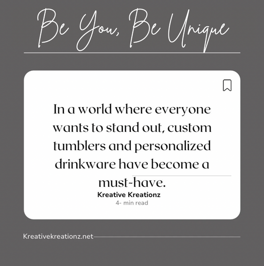 Why Custom Tumblers and Accessories Are a Must-Have