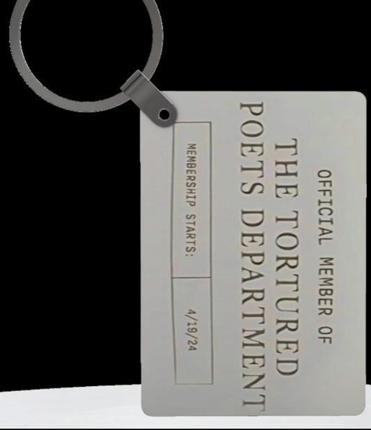 Personalized Members Only TTPD Keychain