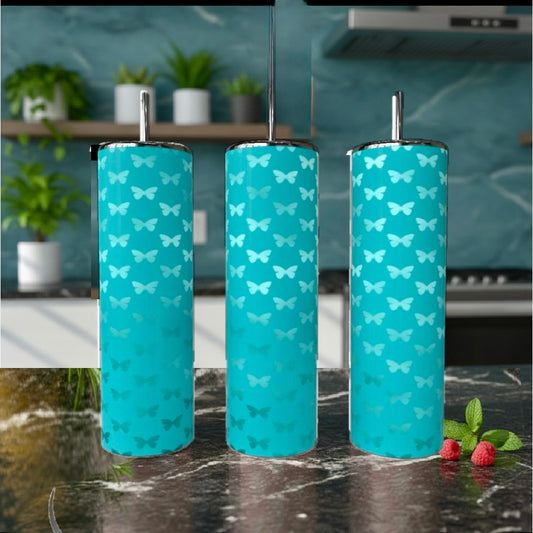 Holographic Illusion Butterflies 20oz Tumbler