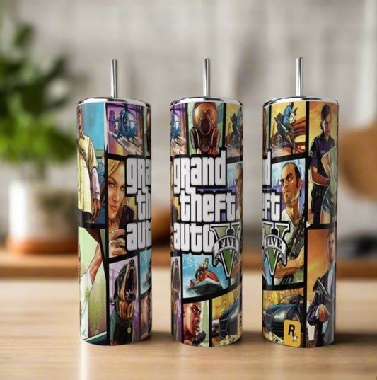 Grand Theft Auto 5 20oz Tumbler