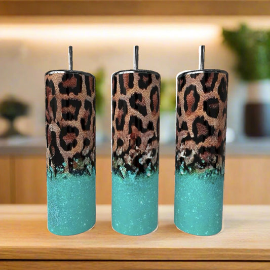 Teal & Brown 20oz Tumbler