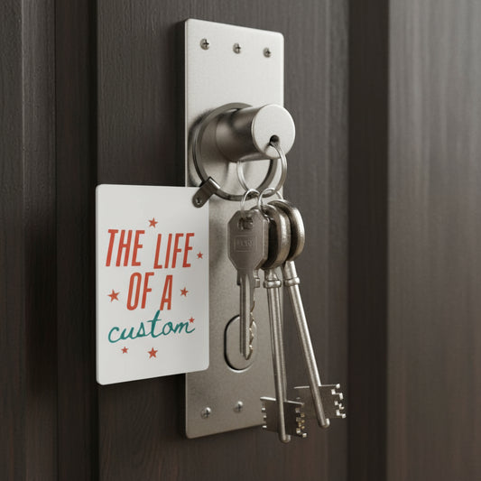 The Life of a Custom Keychain – Maker Life Gift, Small Business Owner Accessory, Creator Motivation Keychain