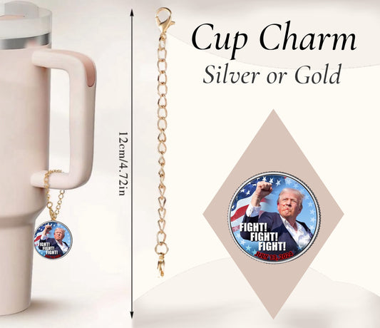 Fight Fight Fight Charm Dangle | Cup Accessory