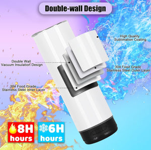 Custom Design Tumbler – Upload Your Own Artwork
On  20oz Bluetooth Tumbler