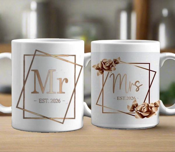 Mr & Mrs 2026 Ceramic Mug