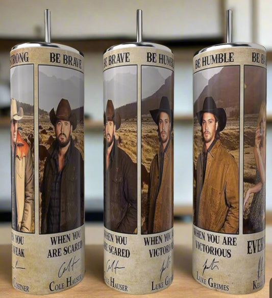 Yellowstone “Be” Collage 20oz Tumbler