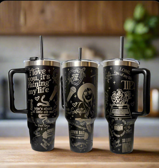 Collage 40oz Engraved Tumbler