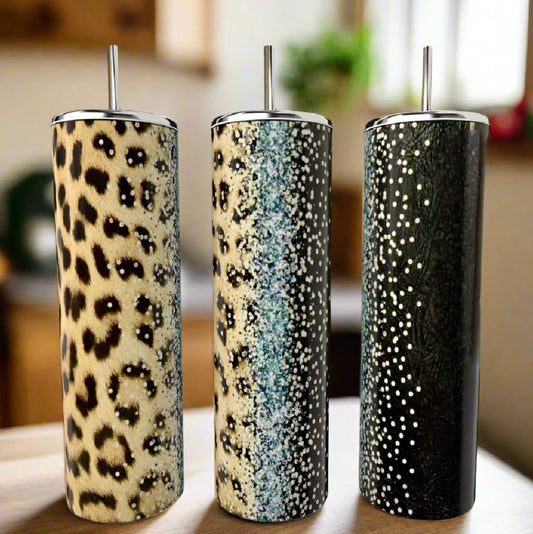 Black Cheetah 20oz Tumbler