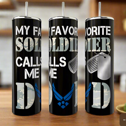 Soldier Dad 20oz Tumbler