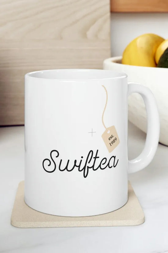 A Kreative Kreationz Swiftea Mug est 1989, featuring 