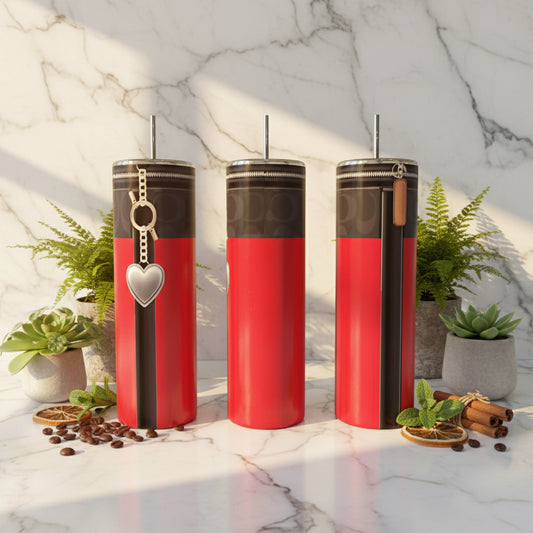 Vaso de 20 oz con diseño de corazón de Coach