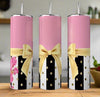Floral | Pink Skinny Tumbler